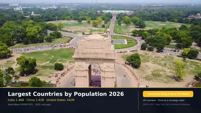 Largest Countries by Population