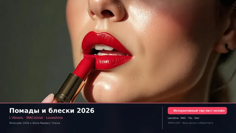 Помады и зеркальные блески 2026