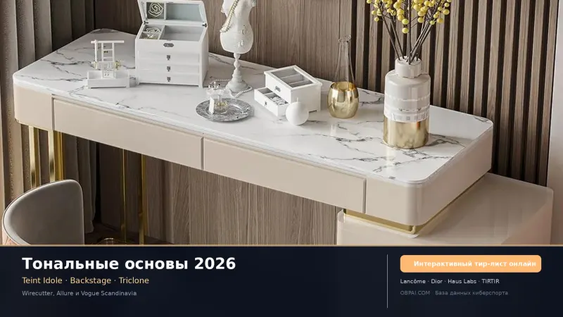 Тональные основы и кушоны 2026