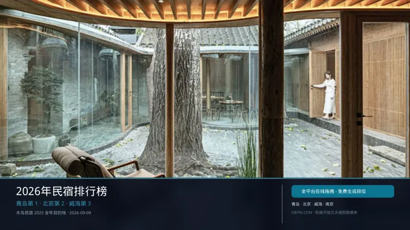 2026年中国民宿天梯榜
