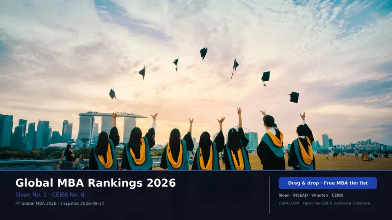 Global MBA Tier List 2026