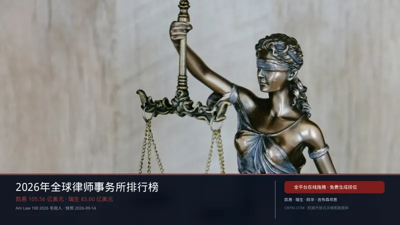 全球律师事务所天梯榜