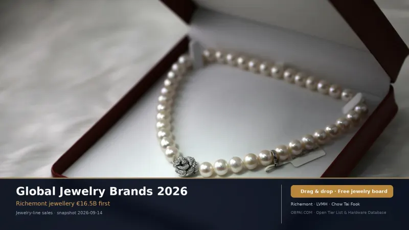Global Jewelry Brands Tier List 2026
