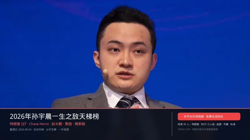 孙宇晨一生之敌天梯模板